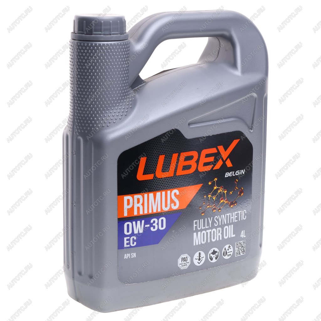 3 899 р. Масло моторное PRIMUS EC SN 0W30 синт.4л LUBEX LUBEX l034-1298-0404  с доставкой в г. Пермь