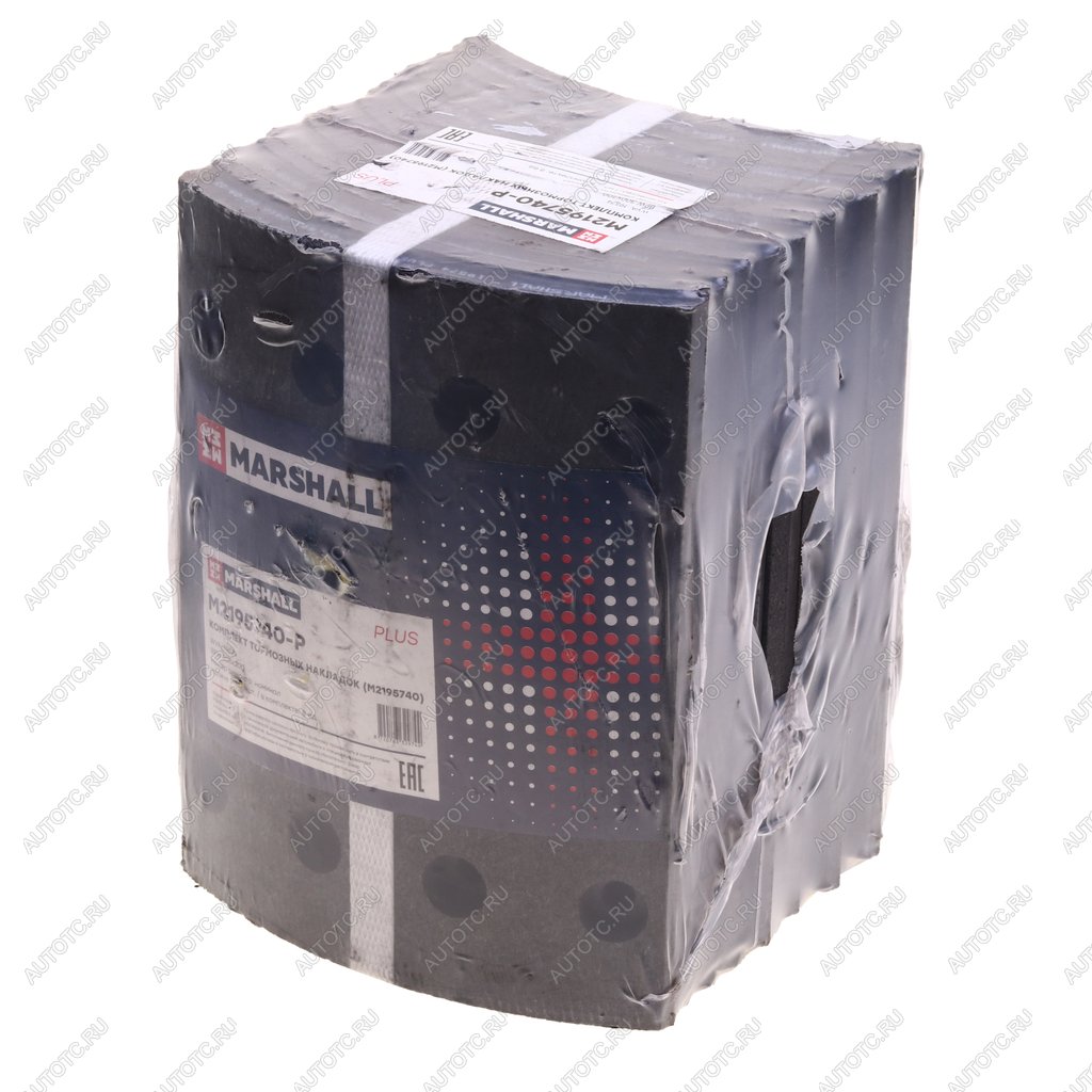 5 599 р. Накладка тормозной колодки BPW (300x200) стандарт PLUS 64 отв. 8x1593251 (8шт.) MARSHALL MARSHALL m2195740-p  с доставкой в г. Пермь