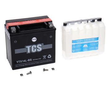 4 099 р. Аккумулятор TCS AGM 14Ач TCS 6ст14 ytx14l-bs  с доставкой в г. Пермь. Увеличить фотографию 1