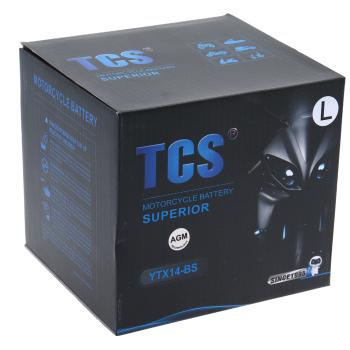 4 099 р. Аккумулятор TCS AGM 14Ач TCS 6ст14 ytx14l-bs  с доставкой в г. Пермь. Увеличить фотографию 3