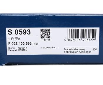 2 169 р. Фильтр воздушный MERCEDES A (W177) BOSCH BOSCH f026400593 BOSCH f026400593  с доставкой в г. Пермь. Увеличить фотографию 3