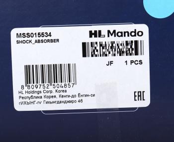 4 299 р. Амортизатор MITSUBISHI Lancer 10 (07-) задний левый/правый газовый MANDO MANDO mss015534 MANDO mss015534  с доставкой в г. Пермь. Увеличить фотографию 4