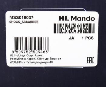 5 549 р. Амортизатор NISSAN Primera (P12E) (02-) передний правый газовый MANDO MANDO mss016037 MANDO mss016037  с доставкой в г. Пермь. Увеличить фотографию 3