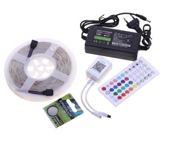1 199 р. Лента светодиодная гибкая 12W 5м IP65 12V RGB цветная, пульт управления GRISARD ELECTRIC GRISARD ELECTRIC gre-002-0121  с доставкой в г. Пермь. Увеличить фотографию 1