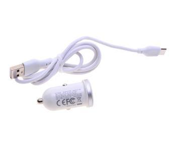 669 р. Устройство зарядное в прикуриватель 1USB + 1 Type C 12V XO XO cc56 white  с доставкой в г. Пермь. Увеличить фотографию 2