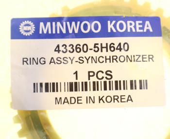 2 599 р. Кольцо HYUNDAI HD65,72,County (M3S5) синхронизатора 2,3-й передачи MINWOO MINWOO 43360-5h640  с доставкой в г. Пермь. Увеличить фотографию 3