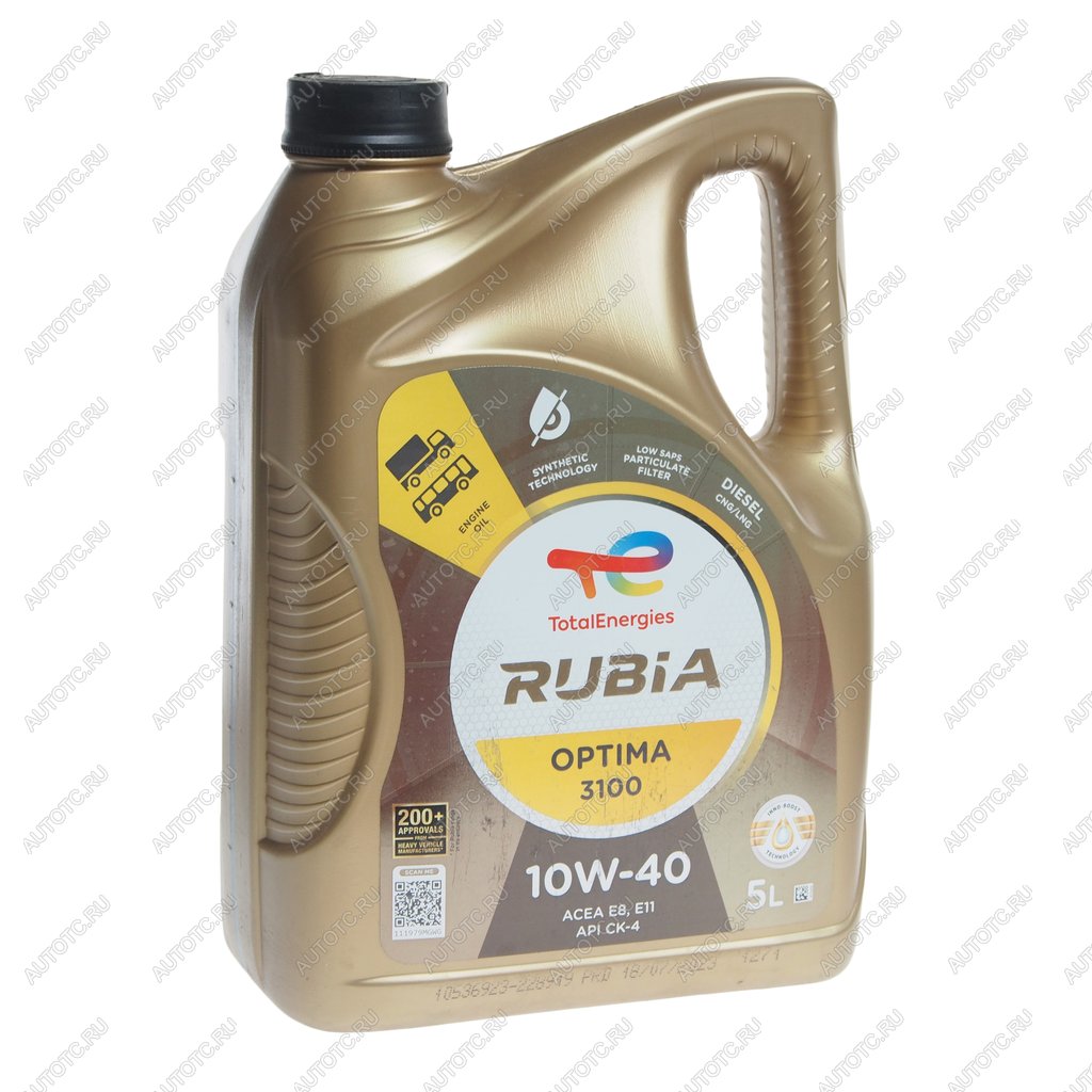 4 399 р. Масло дизельное RUBIA OPTIMA 3100 10W40 псинт.5л TR TOTAL TOTAL 228919  с доставкой в г. Пермь