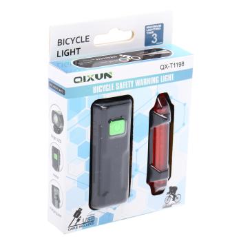 1 199 р. Фонарь велосипедный набор USB кабель с аккумулятором 600mAh Led NO NAME qx-t1198  с доставкой в г. Пермь. Увеличить фотографию 6
