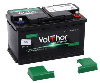 23 999 р. Аккумулятор VOLTHOR AGM 80Ач обратная полярность VOLTHOR 6ст80(0)  с доставкой в г. Пермь. Увеличить фотографию 1