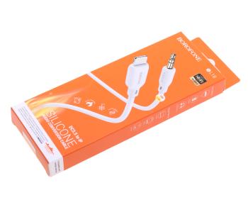 319 р. Переходник iPhone (5-) на jack 3.5 BOROFONE BOROFONE bl18 белый  с доставкой в г. Пермь. Увеличить фотографию 3