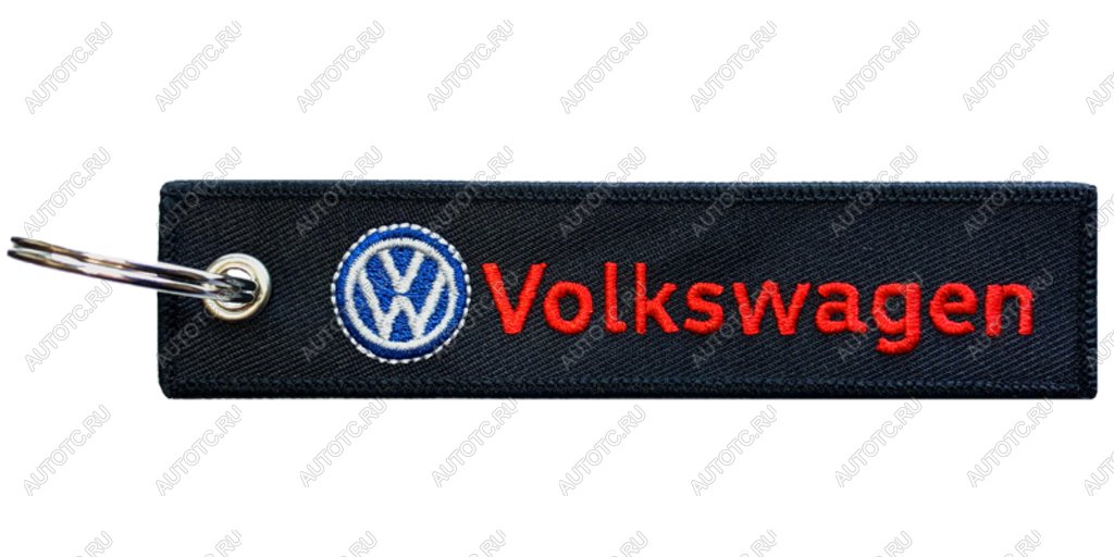 190 р. Брелок VW ткань,вышивка 13х3см MASHINOKOM MASHINOKOM bmv 027  с доставкой в г. Пермь