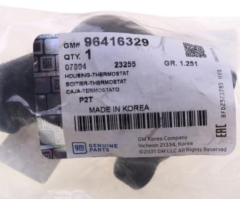 389 р. Корпус CHEVROLET Aveo(1.2) термостата OE GENERAL MOTORS 96416329  с доставкой в г. Пермь. Увеличить фотографию 4