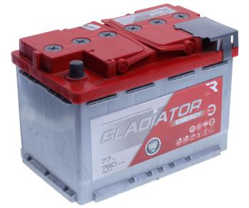 7 649 р. Аккумулятор GLADIATOR Energy 77Ач GLADIATOR 6ст77(1)  с доставкой в г. Пермь. Увеличить фотографию 1