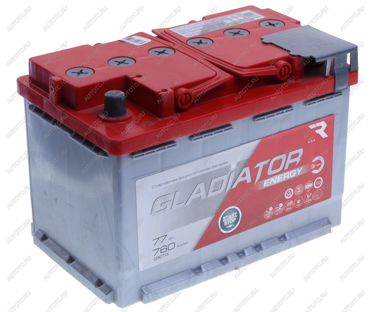 7 649 р. Аккумулятор GLADIATOR Energy 77Ач GLADIATOR 6ст77(1)  с доставкой в г. Пермь