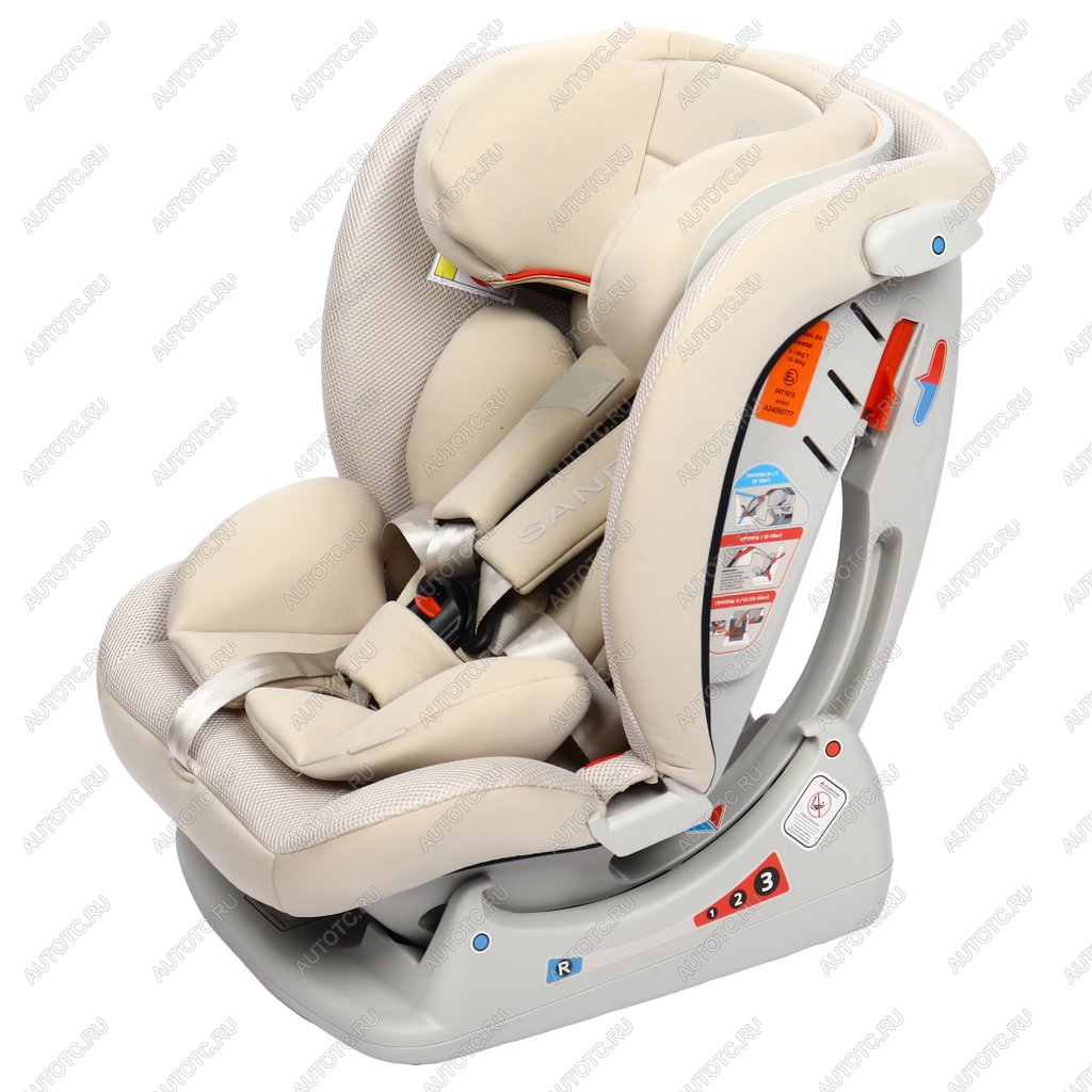 13 449 р. Автокресло детское 0-36кг (0+I-ll-IlI) 0-12лет light grey SANDEX HAPPY BABY HAPPY BABY 4690624052576  с доставкой в г. Пермь