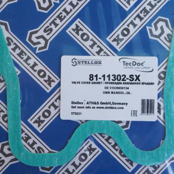 122 р. Прокладка крышки клапанной MAN F200,F90,M90 STELLOX STELLOX 81-11302-sx  с доставкой в г. Пермь. Увеличить фотографию 2