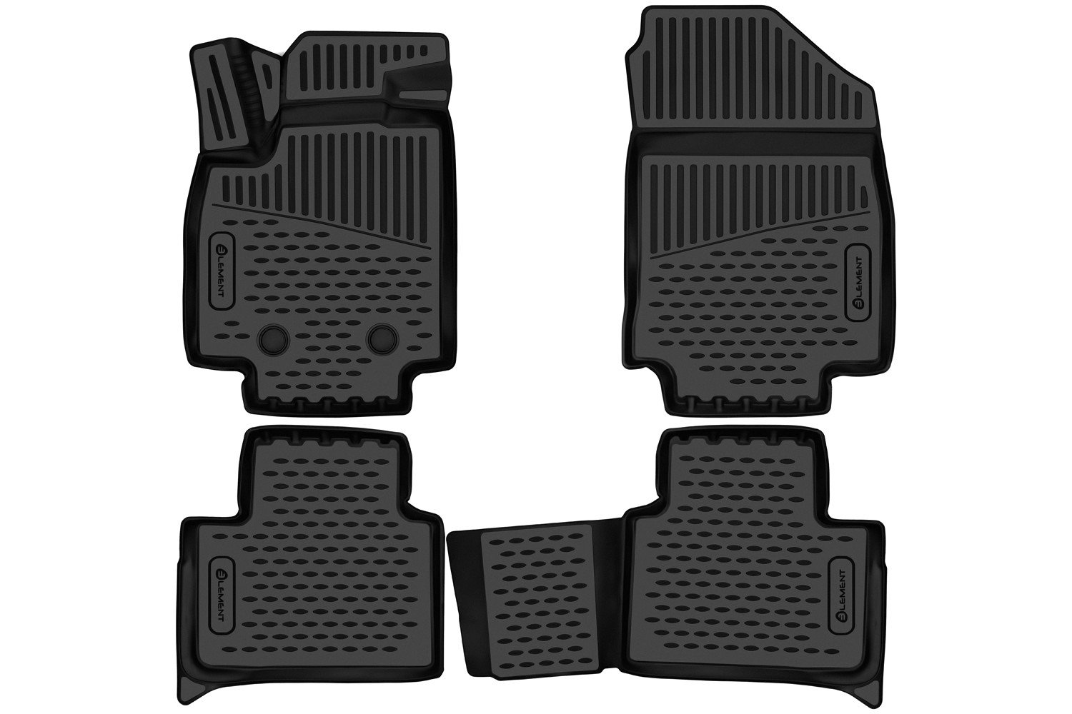 3 399 р. Коврики 3D в салон подходят для HAVAL H3 2024 - 4шт. (полиуретан)  Хавал Х3 Element element3da71210210k  с доставкой в г. Пермь