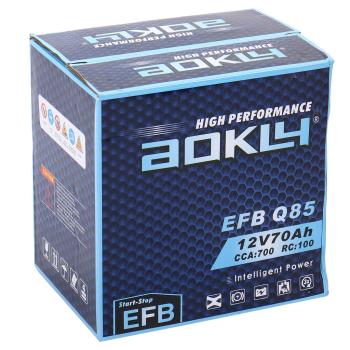 10 549 р. Аккумулятор AOKLY EFB 70Ач обратная полярность AOKLY 6ст70(0) q85l  с доставкой в г. Пермь. Увеличить фотографию 4