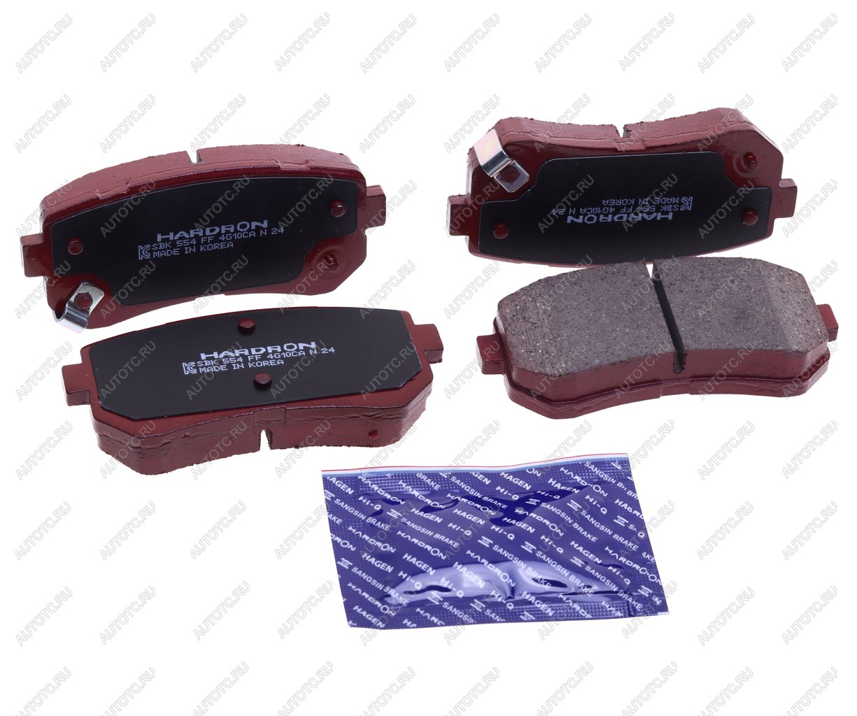 2 499 р. Колодки тормозные HYUNDAI i30 KIA Ceed,Rio (05-) задние (4шт.) HARDRON SANGSIN SANGSIN hp1187  с доставкой в г. Пермь