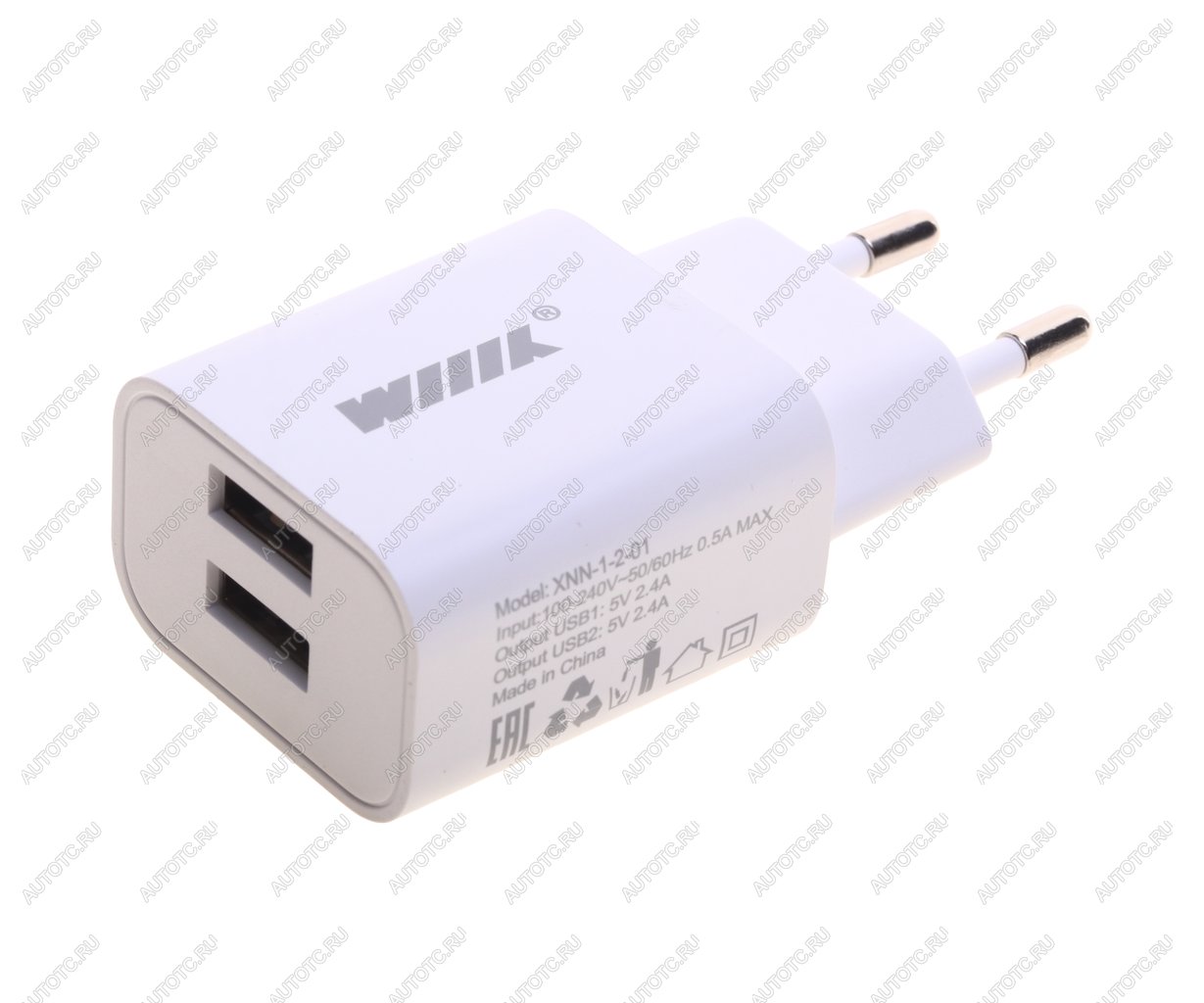 339 р. Устройство зарядное в розетку 2USB WIIIX WIIIX unn-1-2-01  с доставкой в г. Пермь