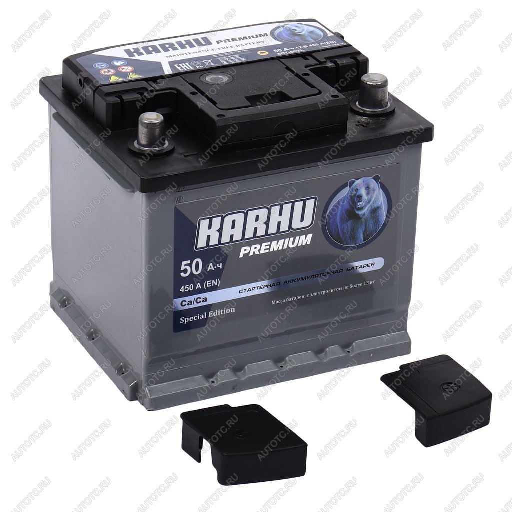 6 999 р. Аккумулятор KARHU Premium 50Ач обратная полярность KAINAR 6ст50(0)  с доставкой в г. Пермь