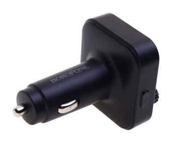 669 р. Устройство зарядное в прикуриватель с трансмиттером (bluetooth,hands free) черное BOROFONE BOROFONE bc53  с доставкой в г. Пермь. Увеличить фотографию 2