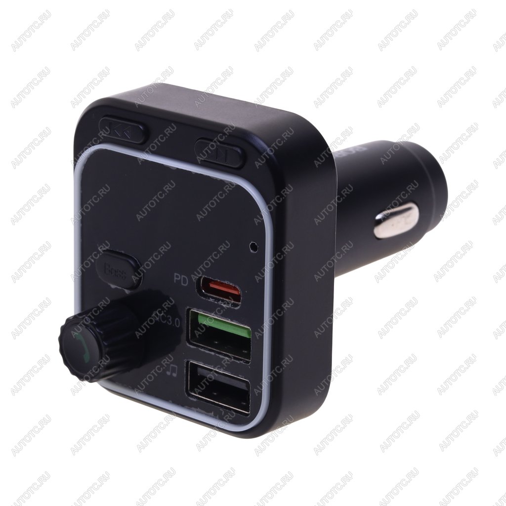 669 р. Устройство зарядное в прикуриватель с трансмиттером (bluetooth,hands free) черное BOROFONE BOROFONE bc53  с доставкой в г. Пермь