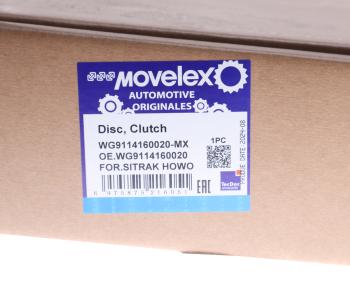14 999 р. Диск сцепления SITRAK HOWO ведомый MOVELEX MOVELEX wg9114160020-mx  с доставкой в г. Пермь. Увеличить фотографию 6
