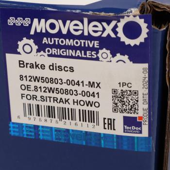 11 849 р. Диск тормозной SITRAK HOWO переднийзадний MOVELEX MOVELEX 812w508030041-mx  с доставкой в г. Пермь. Увеличить фотографию 6