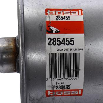 7 399 р. Глушитель RENAULT Duster (10-) (1.6) средняя часть BOSAL BOSAL 285-455  с доставкой в г. Пермь. Увеличить фотографию 3