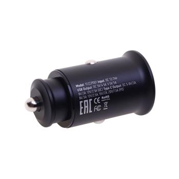 879 р. Устройство зарядное в прикуриватель 1USB + 1 Type C 12V TFN TFN tfn-ccrpd30w01  с доставкой в г. Пермь. Увеличить фотографию 2