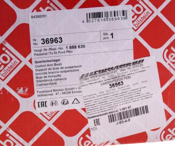 3 399 р. Сайлентблок FORD Mondeo (07-),S-Max рычага переднего задний левый FEBI FEBI 36963  с доставкой в г. Пермь. Увеличить фотографию 4