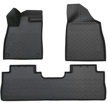 2 689 р. Коврик салона GAC GS8 2 (21-) (1,2 ряд) полиуретан черный (3 предм.) NORPLAST NORPLAST npa11-c27-206  с доставкой в г. Пермь. Увеличить фотографию 1