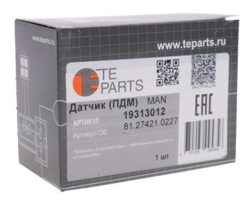 7 199 р. Датчик давления воздуха MAN TGA 12Bar (в пневмоподвеске заднего моста) TE PARTS TE PARTS 19313012 TE PARTS 19313012  с доставкой в г. Пермь. Увеличить фотографию 3