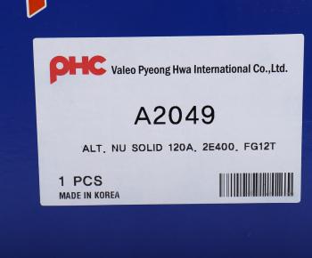 23 999 р. Генератор HYUNDAI Elantra (16-),ix35 (13-) KIA Sportage (14-) (120A,13.5V) VALEO PHC VALEO PHC a2049 VALEO PHC a2049  с доставкой в г. Пермь. Увеличить фотографию 5