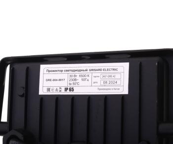 1 099 р. Светильник светодиодный 220V 30W 6500K с датчиком движения черный GRISARD ELECTRIC GRISARD ELECTRIC gre-004-0017 GRISARD ELECTRIC gre-004-0017  с доставкой в г. Пермь. Увеличить фотографию 3