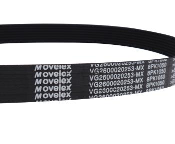 739 р. Ремень приводной поликлиновой 8PK1050 SITRAK HOWO MOVELEX MOVELEX vg2600020253-mx MOVELEX vg2600020253-mx  с доставкой в г. Пермь. Увеличить фотографию 2