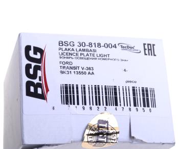 1 699 р. Фонарь освещения знака номерного FORD Transit BSG BSG bsg30818004 BSG bsg30818004  с доставкой в г. Пермь. Увеличить фотографию 4