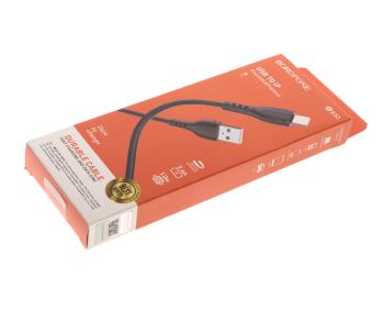 87 р. Кабель iPhone (5-) 1м BOROFONE BOROFONE bx51 черный BOROFONE bx51 черный  с доставкой в г. Пермь. Увеличить фотографию 3
