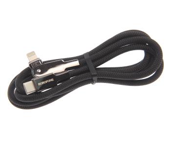379 р. Кабель iPhone (5-)-USB Type C 1.2м BOROFONE BOROFONE bu41 black  с доставкой в г. Пермь. Увеличить фотографию 1