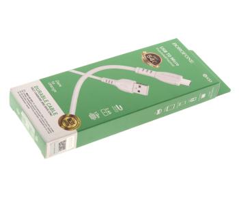 97 р. Кабель USB Type C 1м BOROFONE BOROFONE bx51 белый  с доставкой в г. Пермь. Увеличить фотографию 3