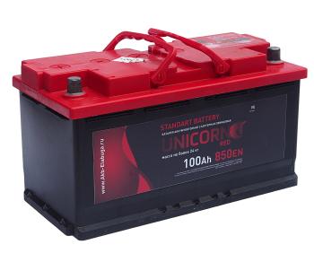 14 699 р. Аккумулятор UNICORN Red EFB 100Ач обратная полярность UNICORN 6ст100(0)  с доставкой в г. Пермь. Увеличить фотографию 2