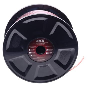 4 499 р. Кабель акустический 16Ga (2х1.5мм) 100м бухта KICX KICX scc-16100 бухта 100м.  с доставкой в г. Пермь. Увеличить фотографию 1