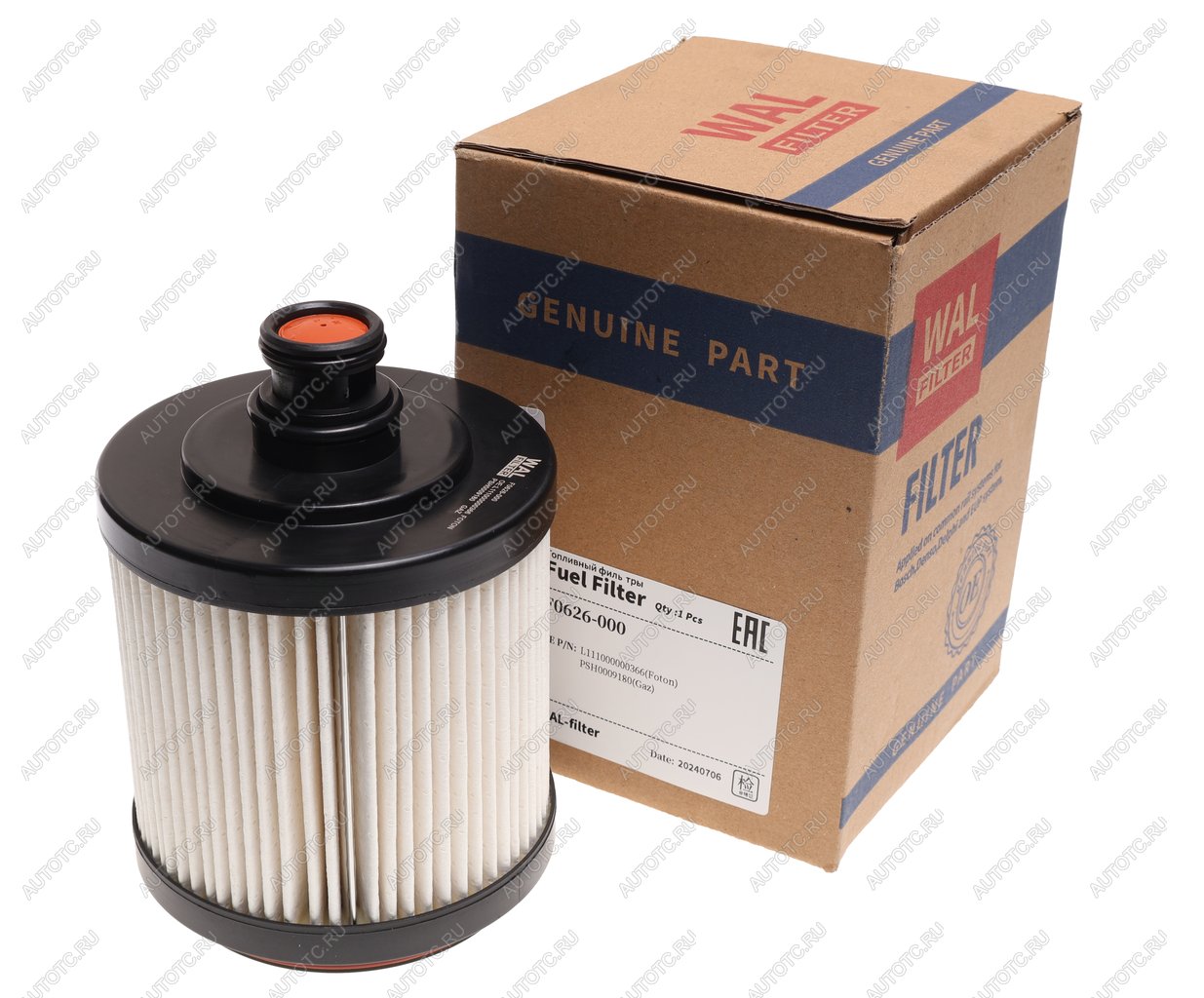 2 199 р. Фильтр топливный ГАЗель Next,NN дв.G21A (элемент) WAL FILTER WAL FILTER рsн0009180  с доставкой в г. Пермь