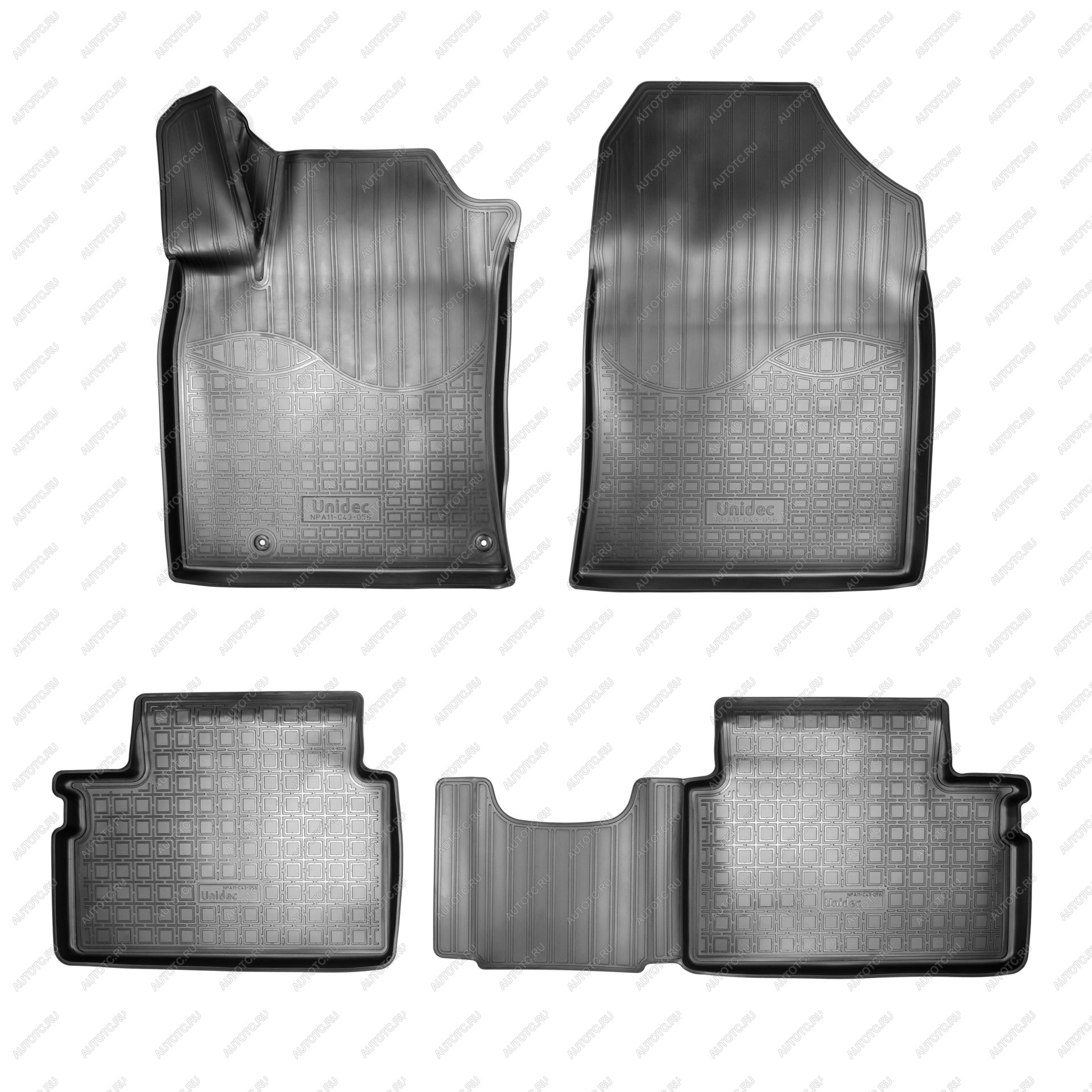 2 369 р. Коврики салонные Norplast Unidec  KIA Ceed  3 CD - XCeed  1 (черные)  с доставкой в г. Пермь