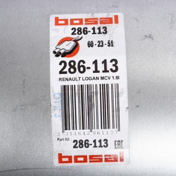 8 499 р. Глушитель RENAULT Logan (06-) средняя часть BOSAL BOSAL 286-113  с доставкой в г. Пермь. Увеличить фотографию 3