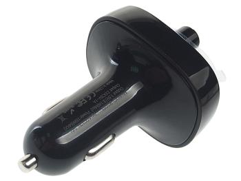 1 299 р. Устройство зарядное в прикуриватель с трансмиттером (bluetooth,hands free) черное XO XO bcc02 black  с доставкой в г. Пермь. Увеличить фотографию 2