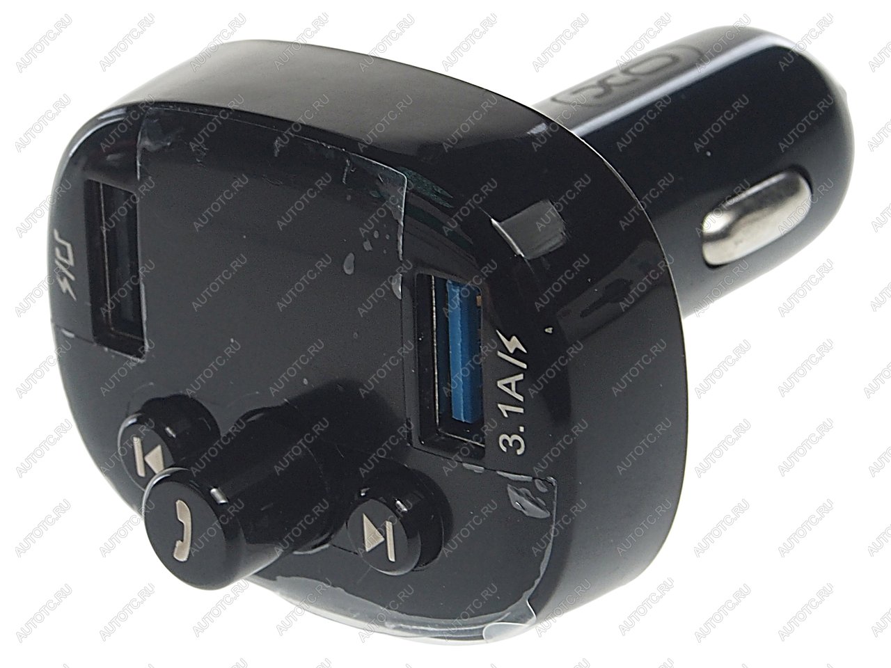 1 299 р. Устройство зарядное в прикуриватель с трансмиттером (bluetooth,hands free) черное XO XO bcc02 black  с доставкой в г. Пермь
