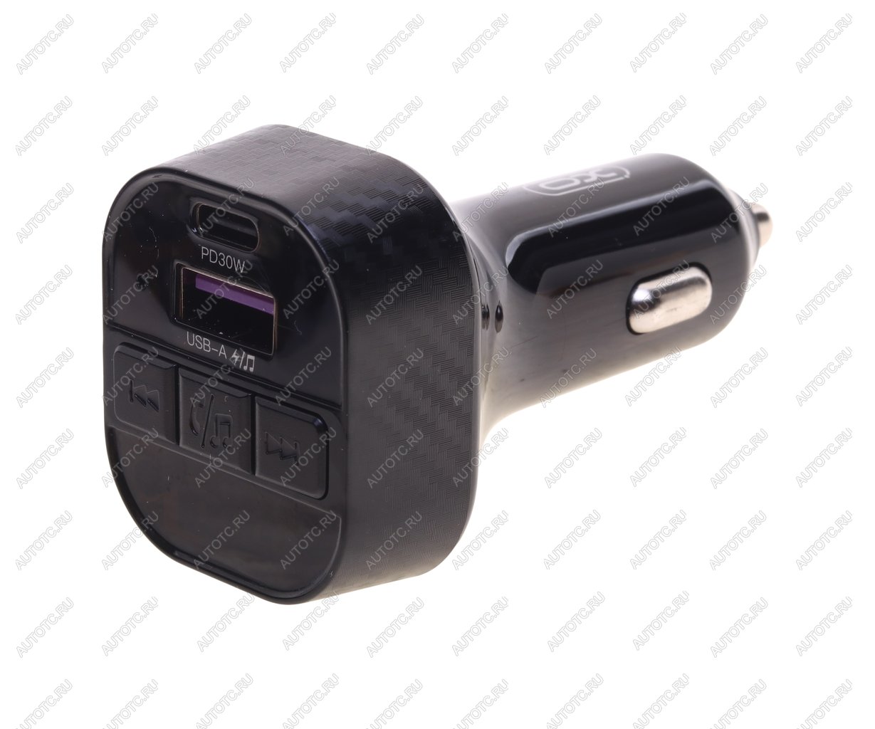 1 039 р. Устройство зарядное в прикуриватель с трансмиттером (bluetooth,hands free) XO XO bcc17 black  с доставкой в г. Пермь