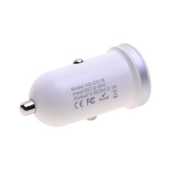 299 р. Устройство зарядное в прикуриватель 2USB 12V XO XO cc18 white  с доставкой в г. Пермь. Увеличить фотографию 2